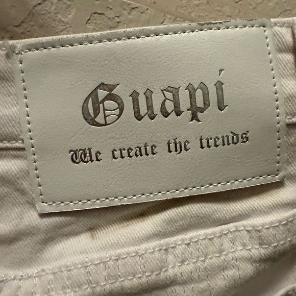 Guapi White Stacked Jeans Size 34 - Picture 3 of 16
